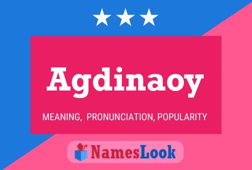 Agdinaoy Name Poster