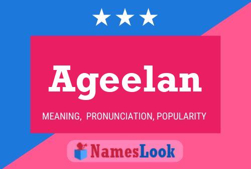 Ageelan Name Poster