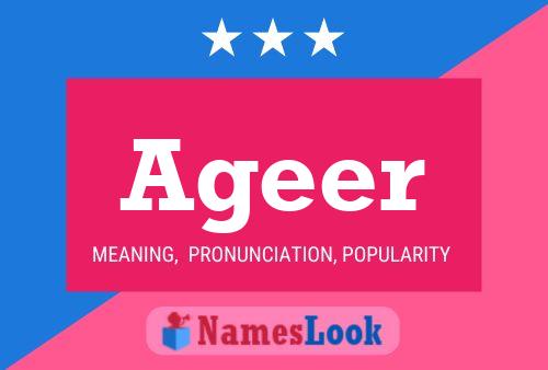 Ageer Name Poster