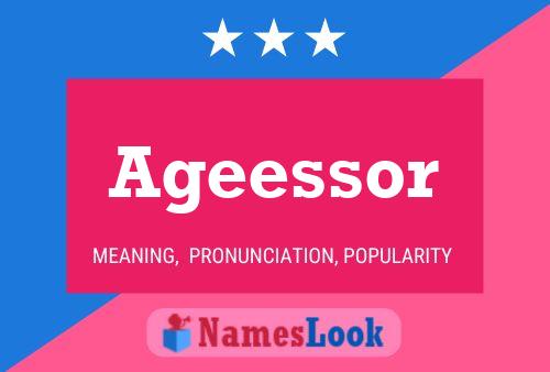 Ageessor Name Poster