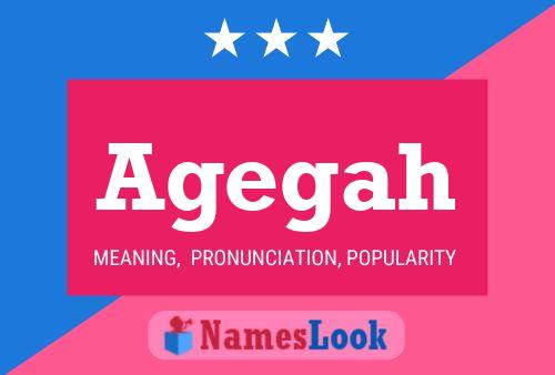 Agegah Name Poster