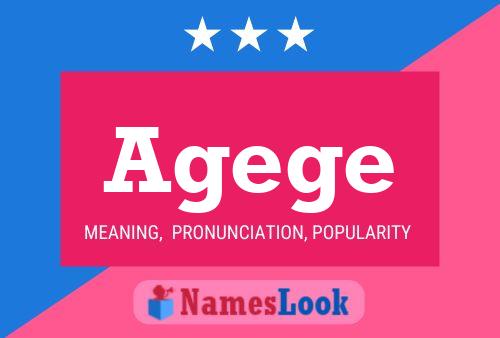 Agege Name Poster