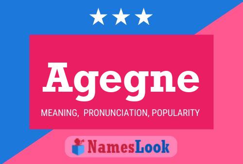 Agegne Name Poster