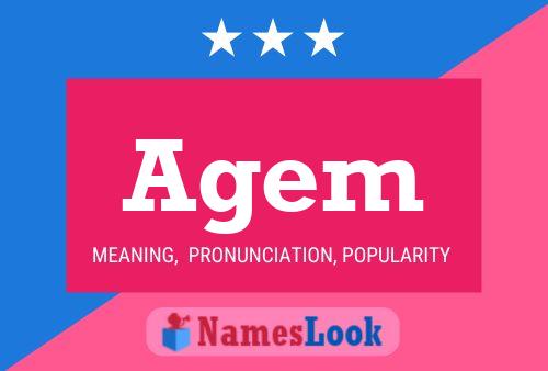 Agem Name Poster