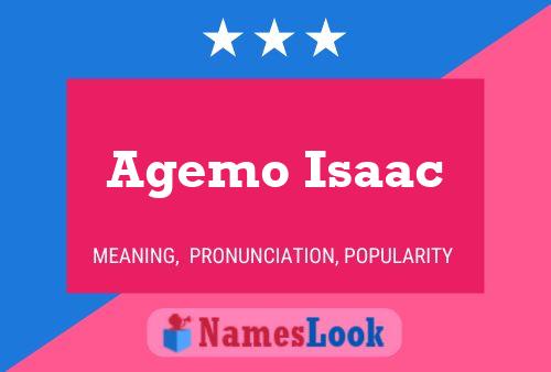 Agemo Isaac Name Poster