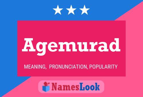 Agemurad Name Poster