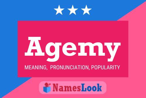 Agemy Name Poster