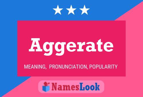 Aggerate Name Poster