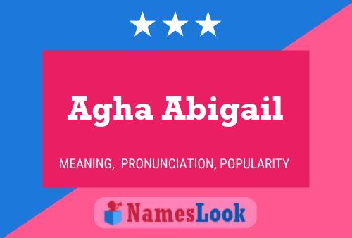 Agha Abigail Name Poster