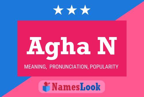 Agha N Name Poster