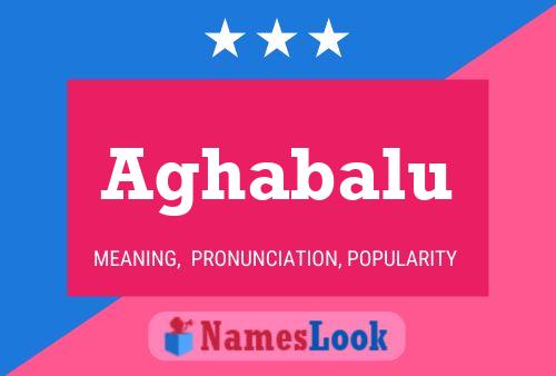 Aghabalu Name Poster