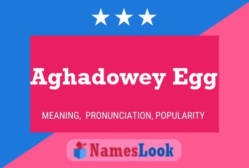 Aghadowey Egg Name Poster