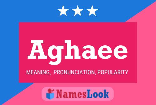 Aghaee Name Poster