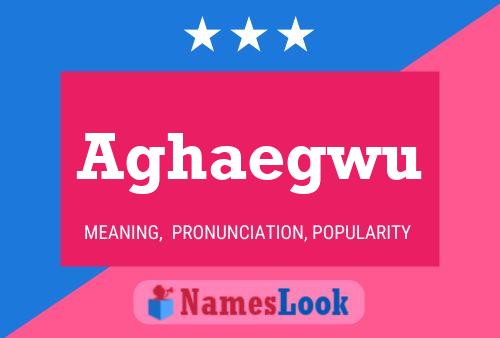 Aghaegwu Name Poster