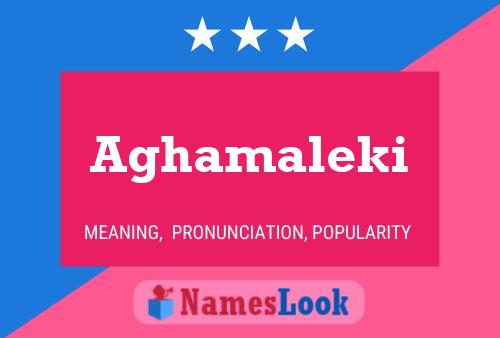 Aghamaleki Name Poster