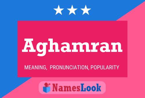 Aghamran Name Poster