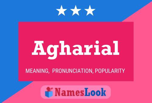 Agharial Name Poster