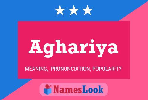 Aghariya Name Poster