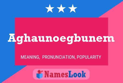 Aghaunoegbunem Name Poster