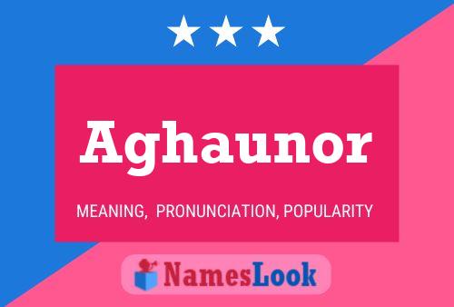 Aghaunor Name Poster