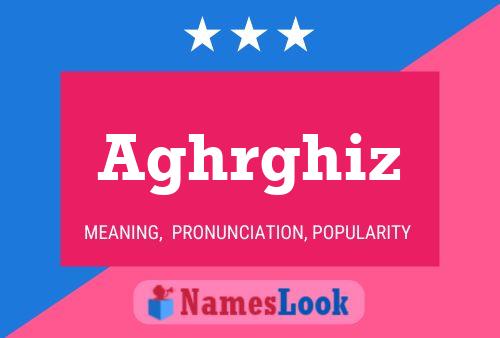 Aghrghiz Name Poster