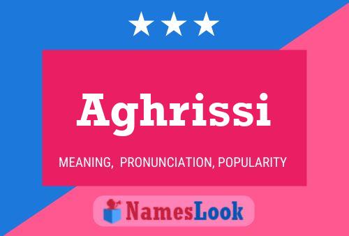 Aghrissi Name Poster