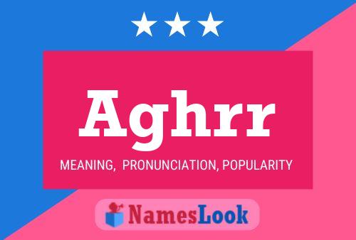 Aghrr Name Poster