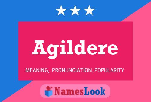 Agildere Name Poster