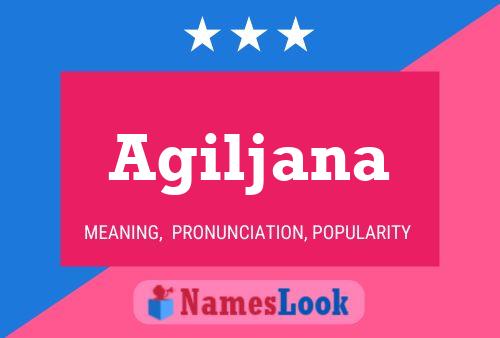 Agiljana Name Poster