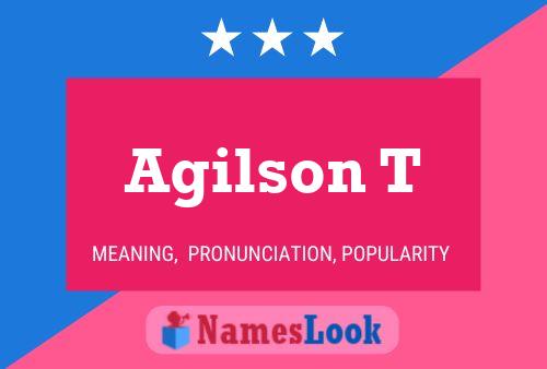 Agilson T Name Poster