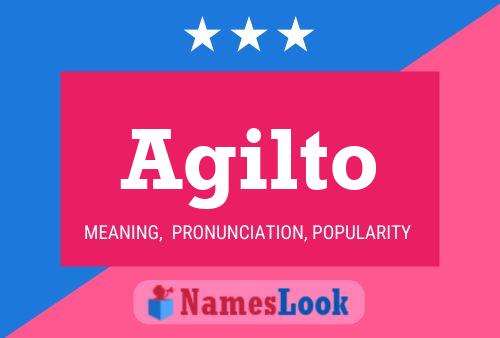 Agilto Name Poster