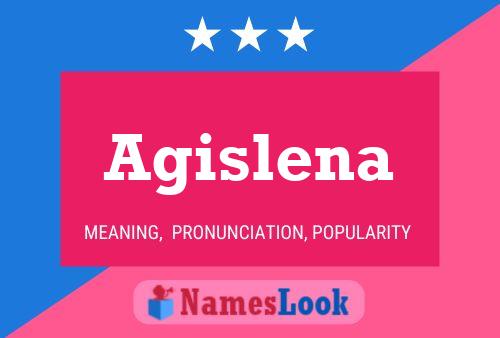 Agislena Name Poster