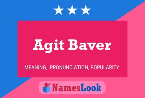 Agit Baver Name Poster