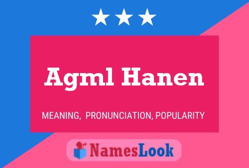 Agml Hanen Name Poster