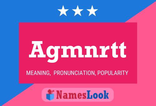 Agmnrtt Name Poster