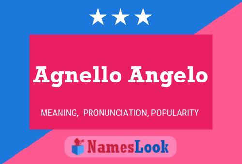 Agnello Angelo Name Poster