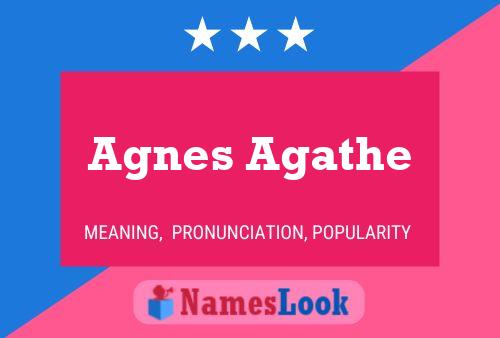 Agnes Agathe Name Poster