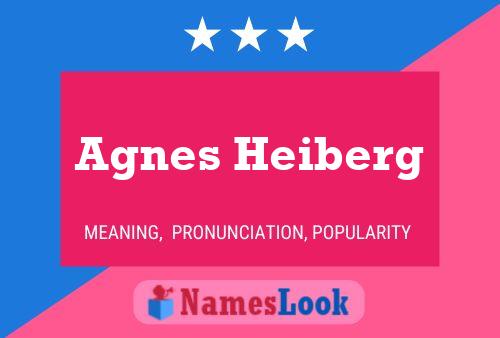 Agnes Heiberg Name Poster