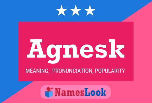 Agnesk Name Poster