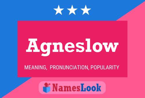 Agneslow Name Poster