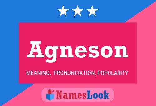 Agneson Name Poster