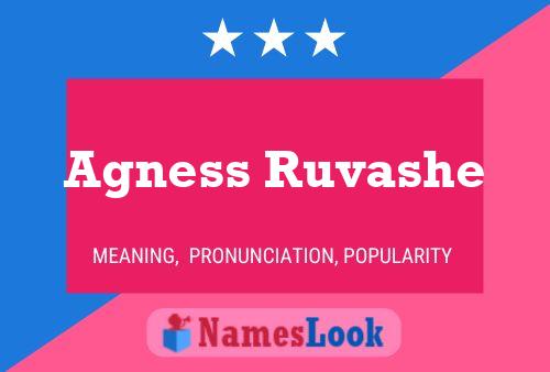 Agness Ruvashe Name Poster