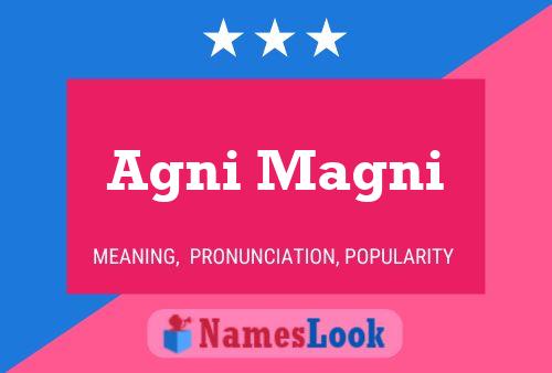 Agni Magni Name Poster