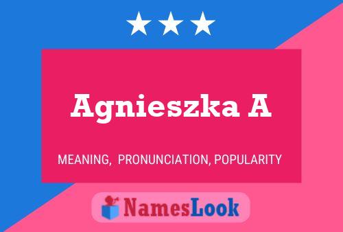 Agnieszka A Name Poster