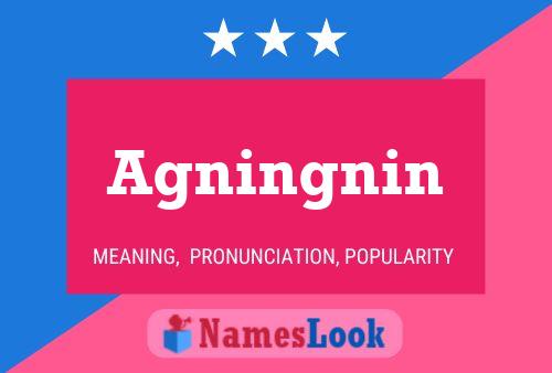 Agningnin Name Poster