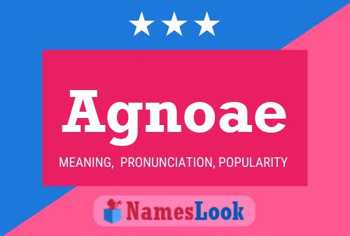 Agnoae Name Poster