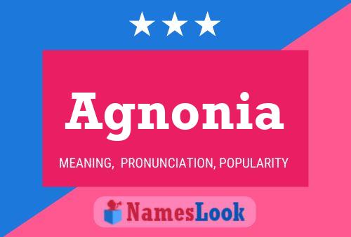 Agnonia Name Poster