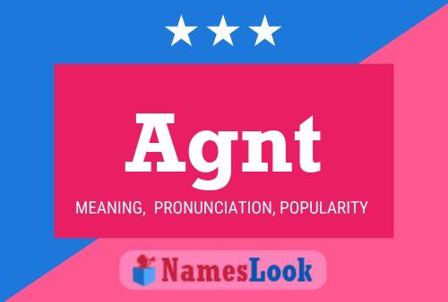 Agnt Name Poster