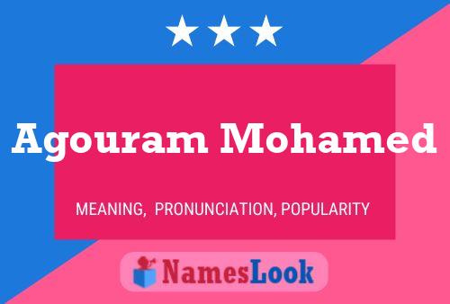 Agouram Mohamed Name Poster