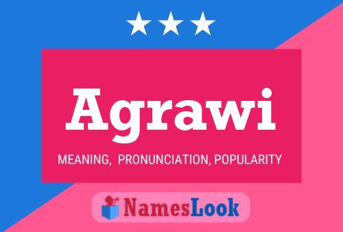 Agrawi Name Poster